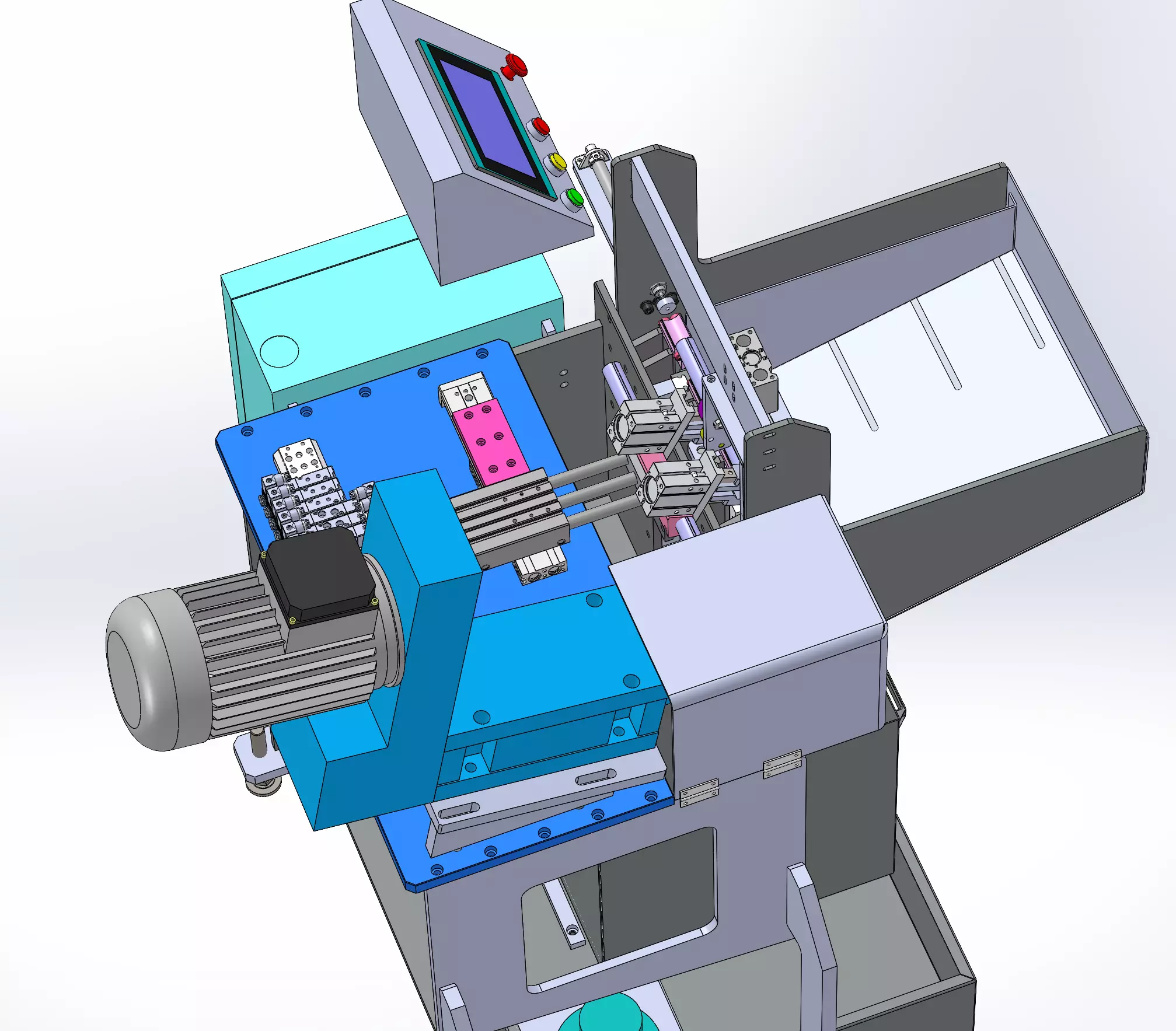 Automatic arc milling machine 3D model_3