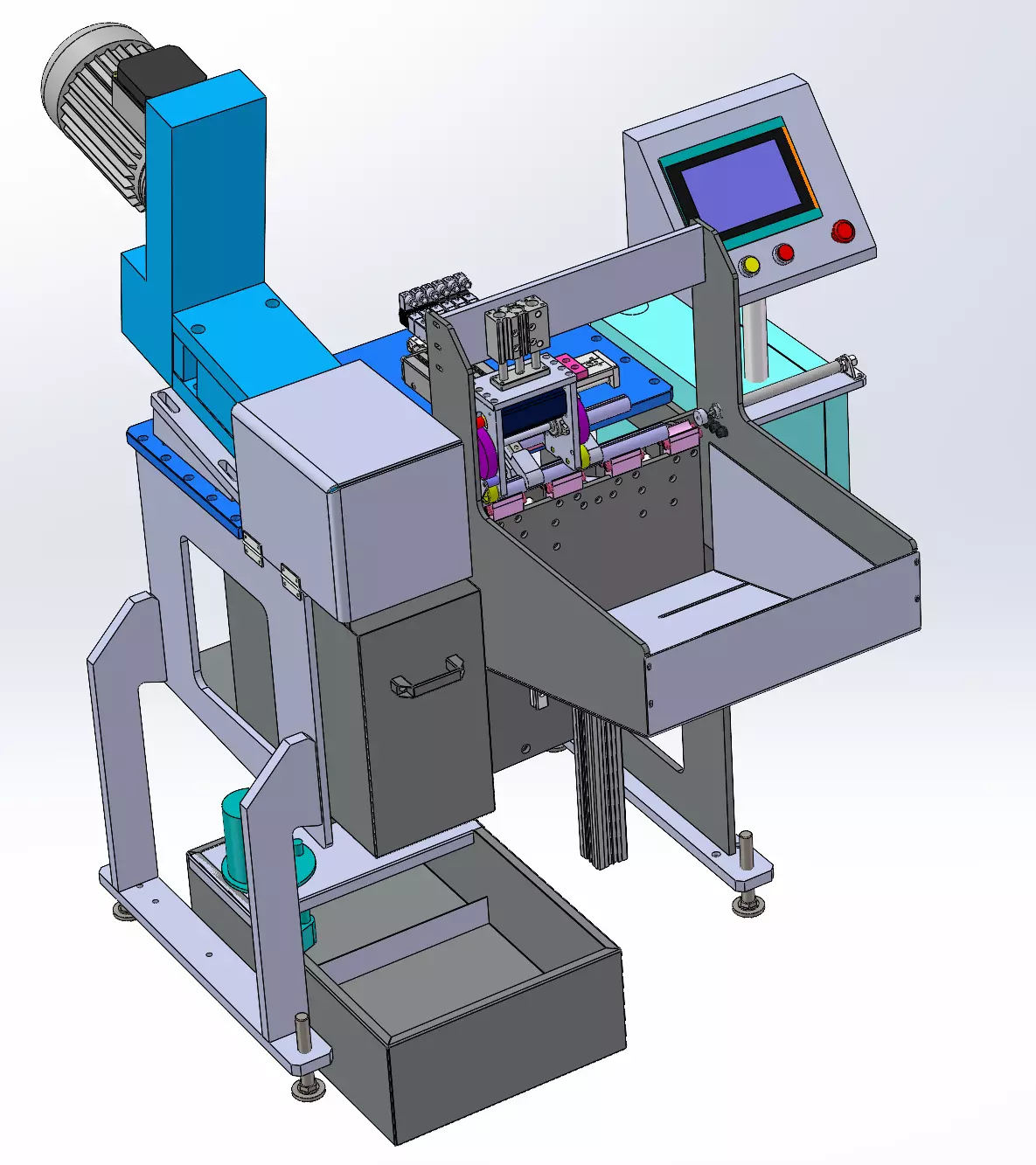Automatic arc milling machine 3D model_0
