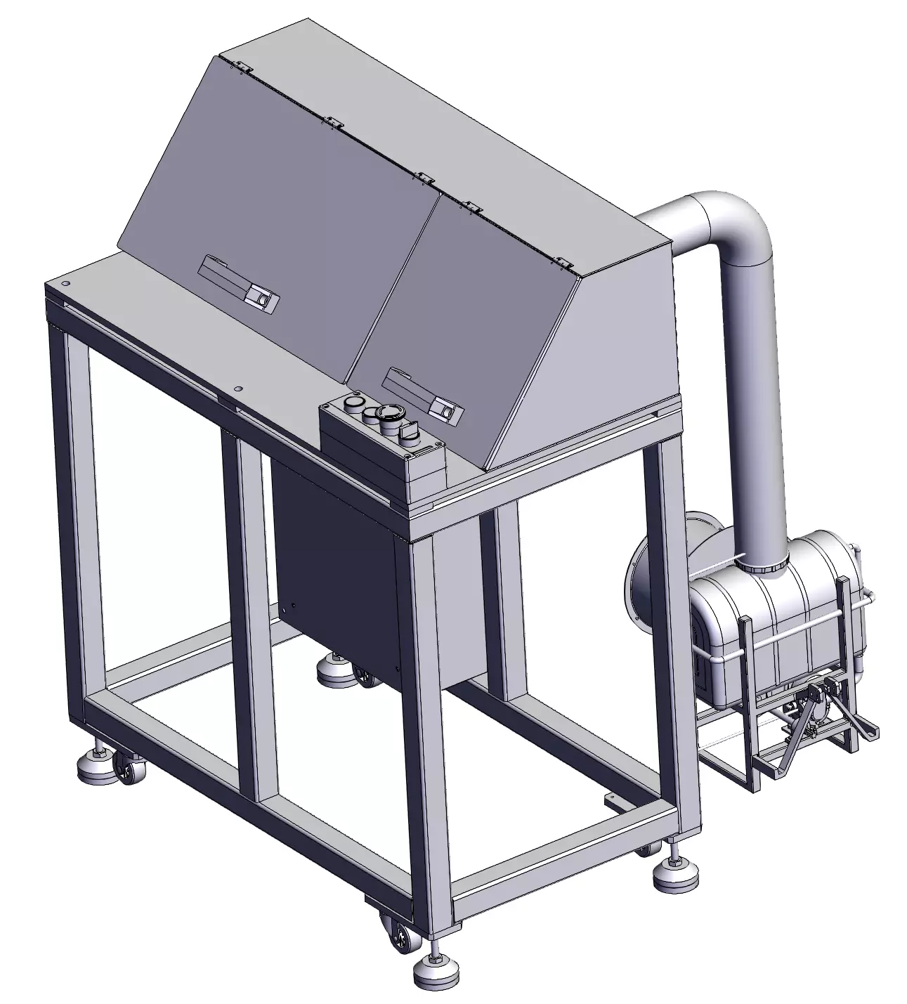 Automatic end face grinding machine 3D model_0