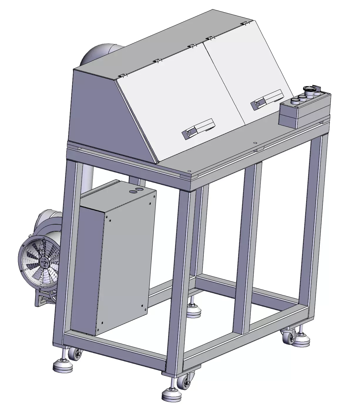 Automatic end face grinding machine 3D model_3