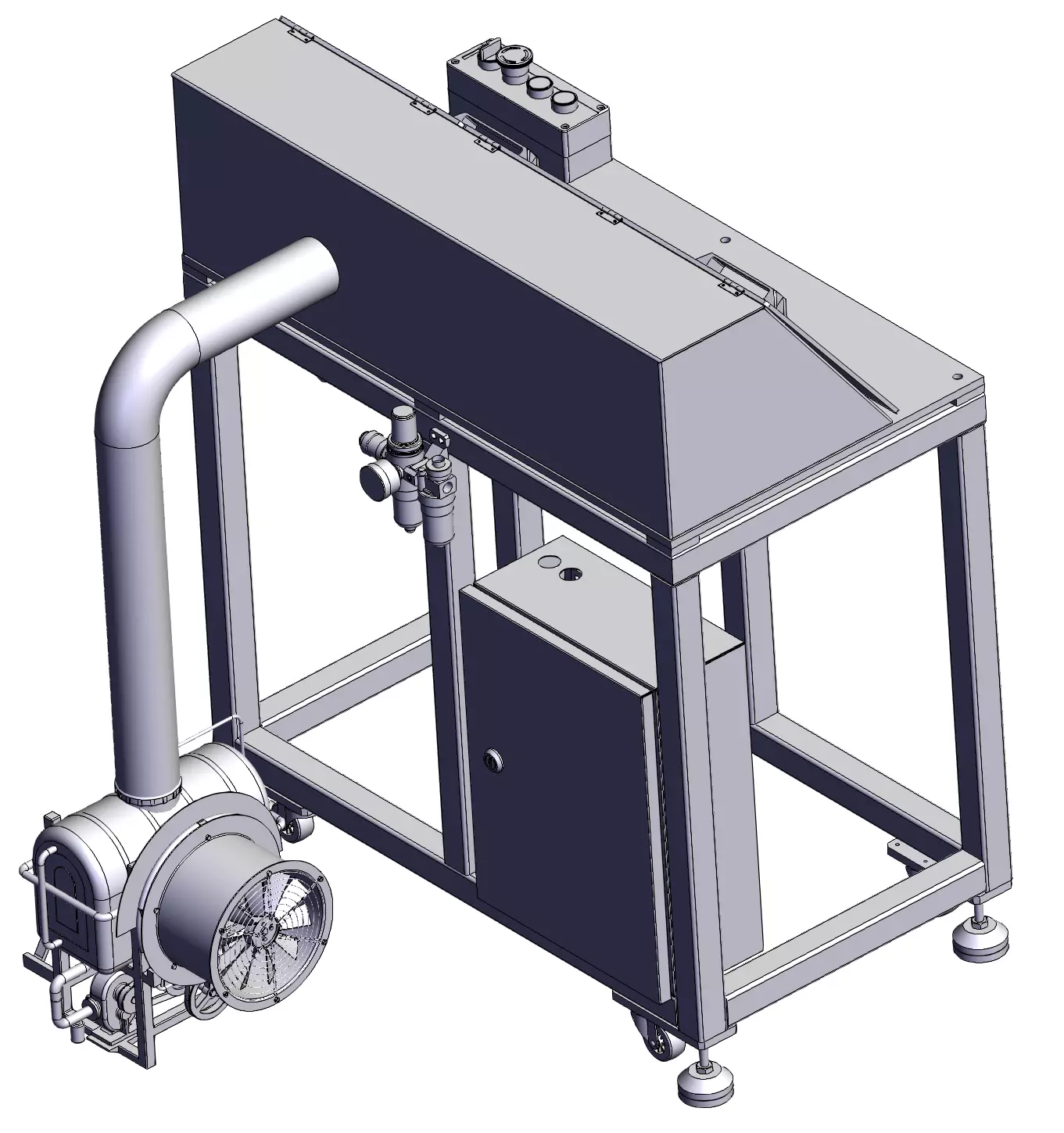 Automatic end face grinding machine 3D model_2