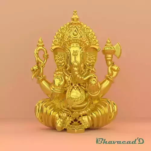 3D Ganesha Model - Ready for 3D Printing
