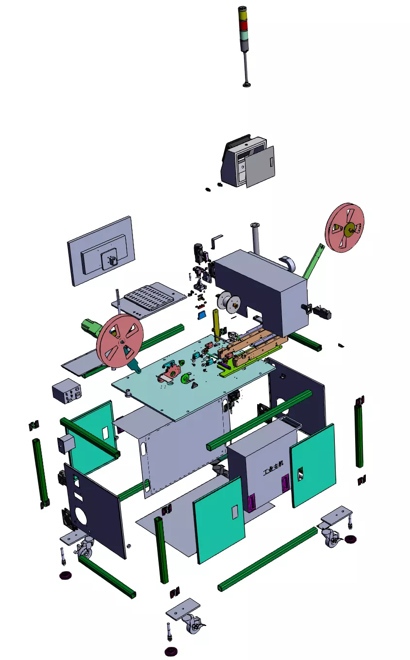 Terminal visual inspection and packaging machine 3D model_3