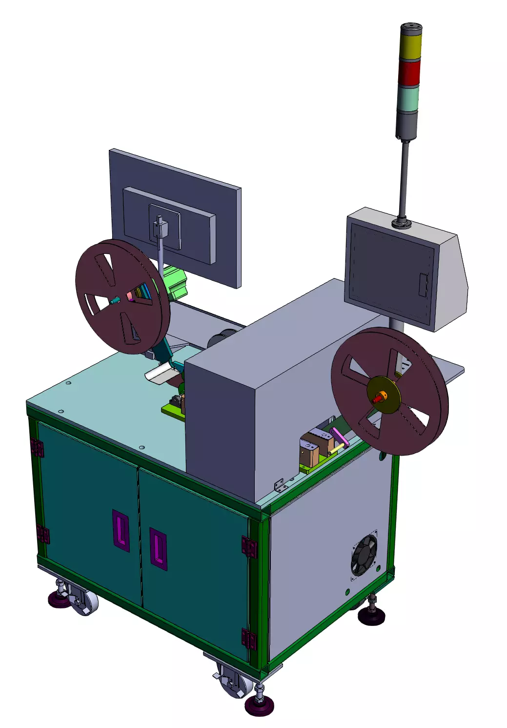 Terminal visual inspection and packaging machine 3D model_1