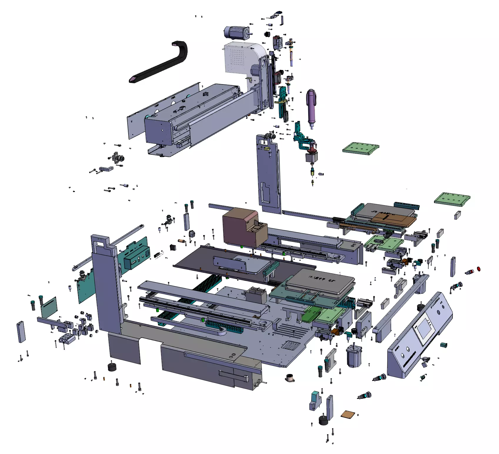 automatic screw locking machine for electronic products 3D model_5