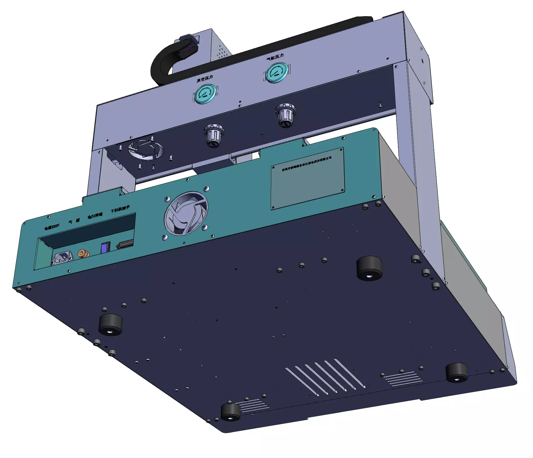 automatic screw locking machine for electronic products 3D model_4