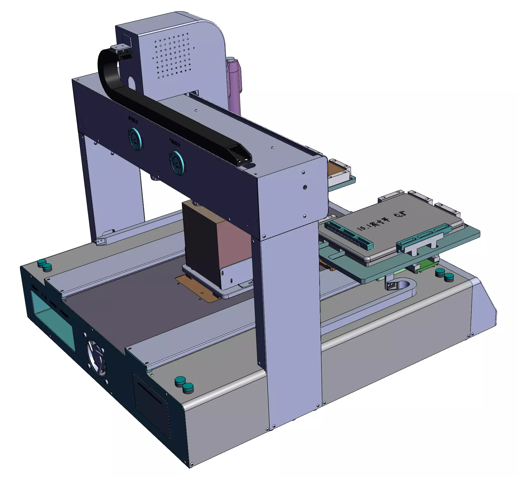 automatic screw locking machine for electronic products 3D model_3