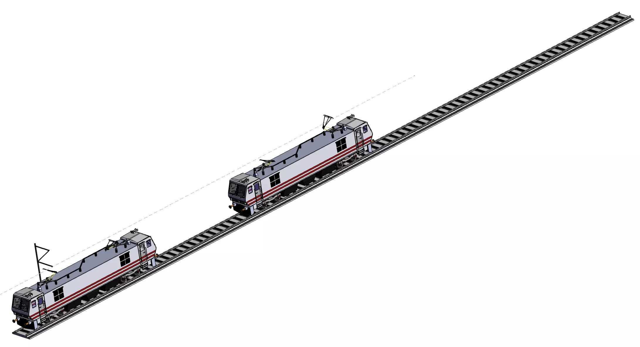 electric locomotive 3D model_1
