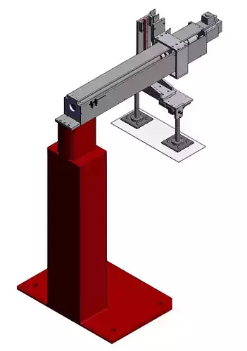Glass grabbing lifting and handling robot