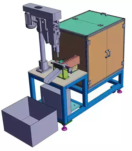 Vibrating plate automatic loading tapping machine