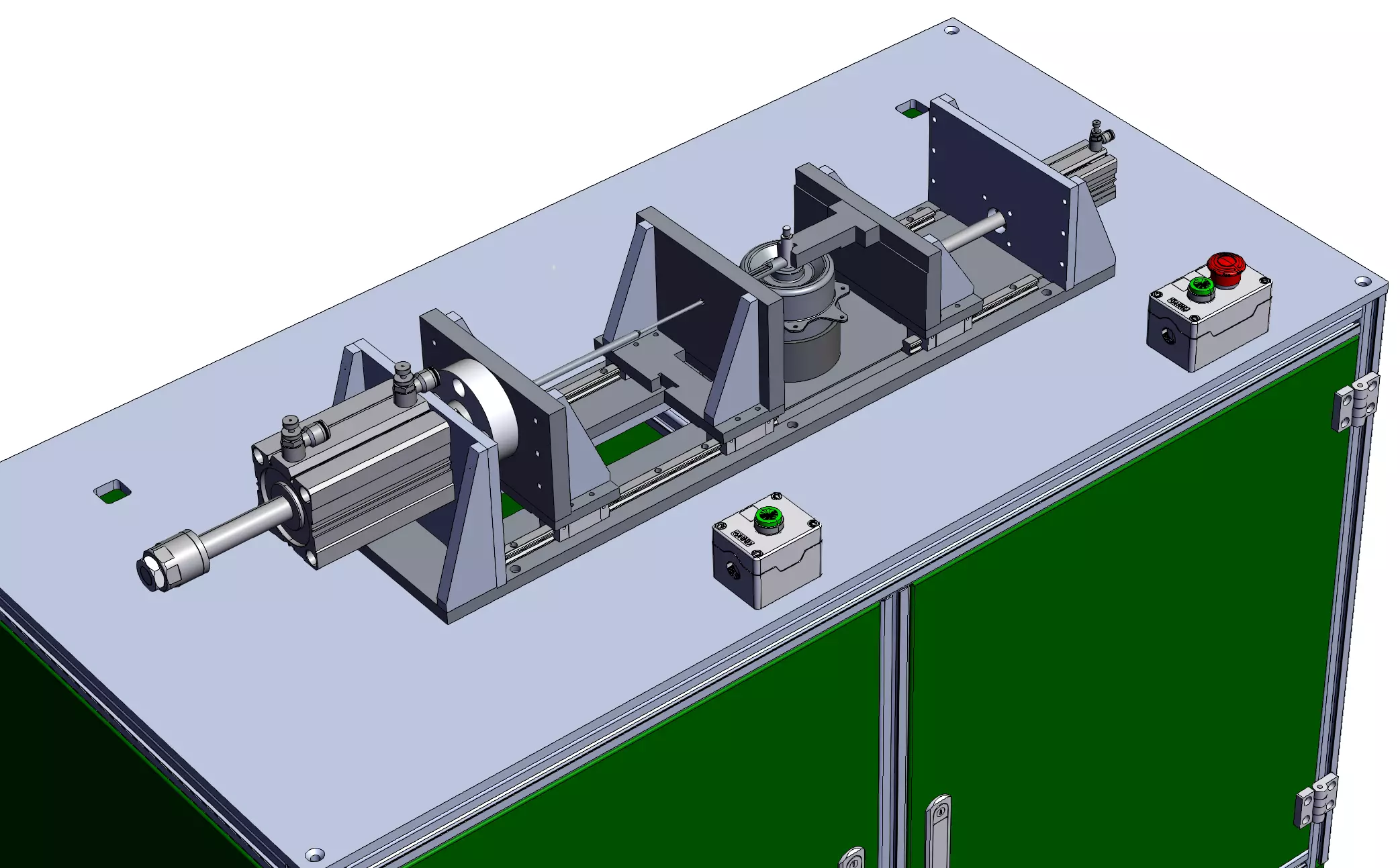 Elastic cylindrical pin installation machine 3D model_3