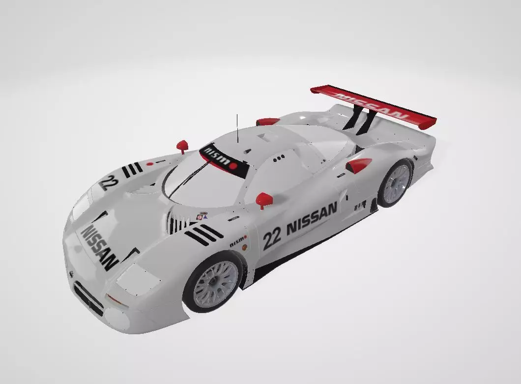 Nissan R390 GT1 1998 3D 3D print model_5