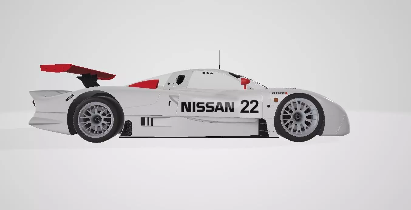 Nissan R390 GT1 1998 3D 3D print model_3