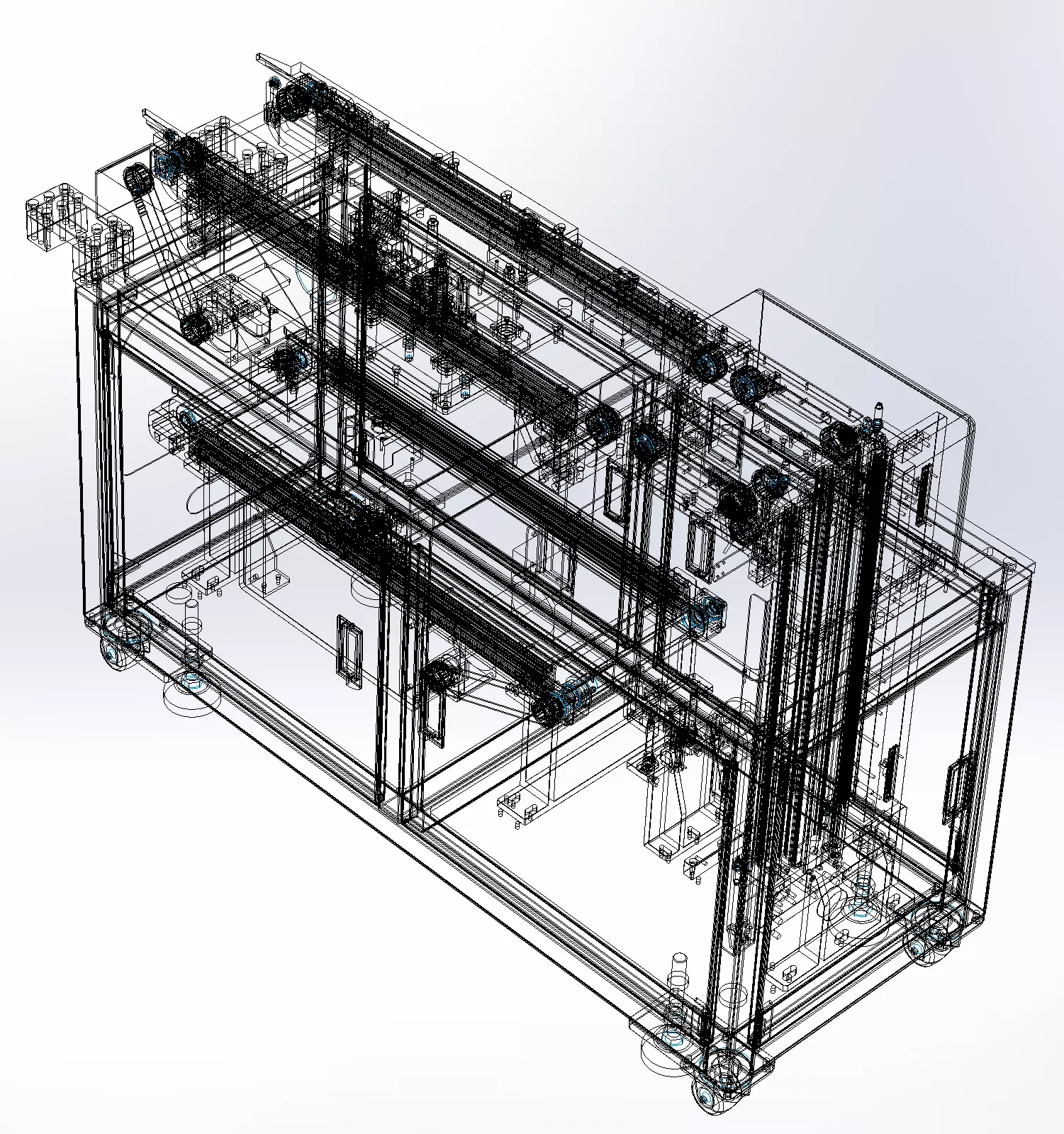 With assembly line lift 3D model_4