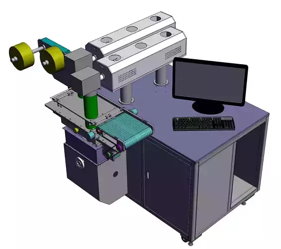 Fabric laser engraving equipment