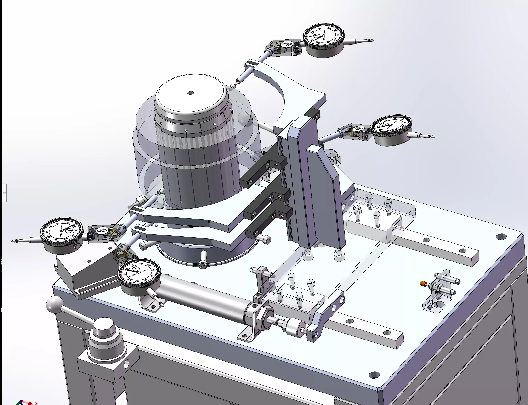 Stator runout detection machine 3D model_4