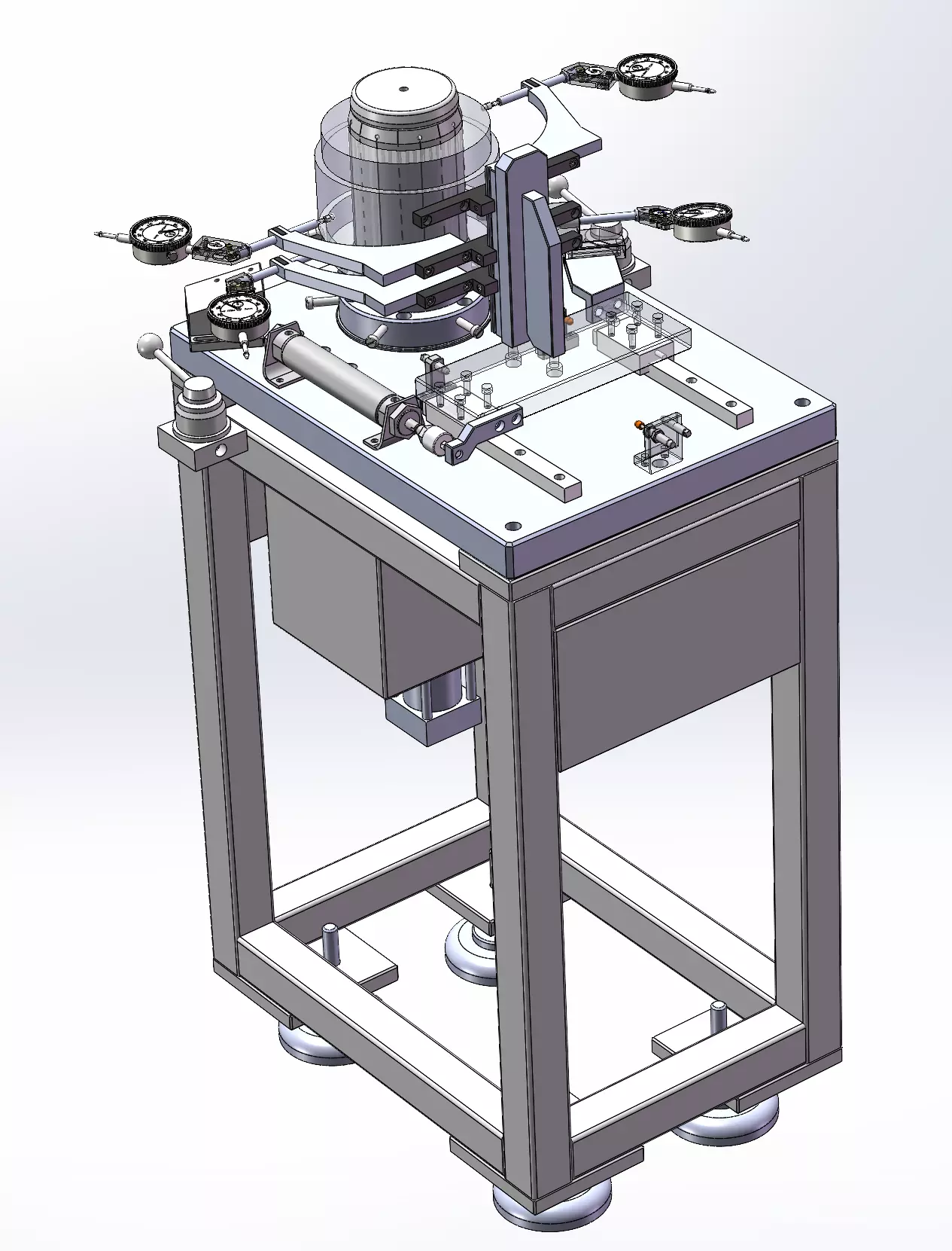 Stator runout detection machine 3D model_2