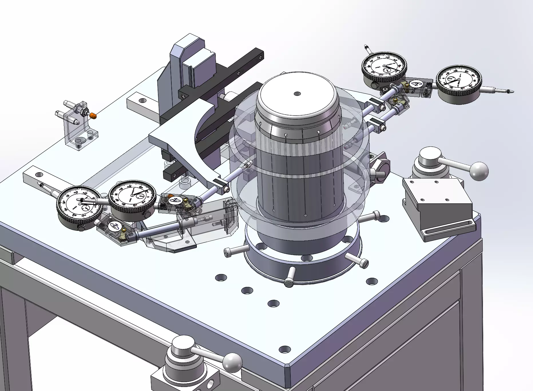 Stator runout detection machine 3D model_1