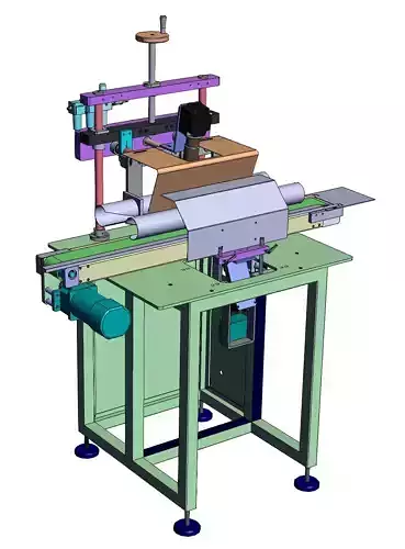 Stator automatic heat shrink tube blowing machine