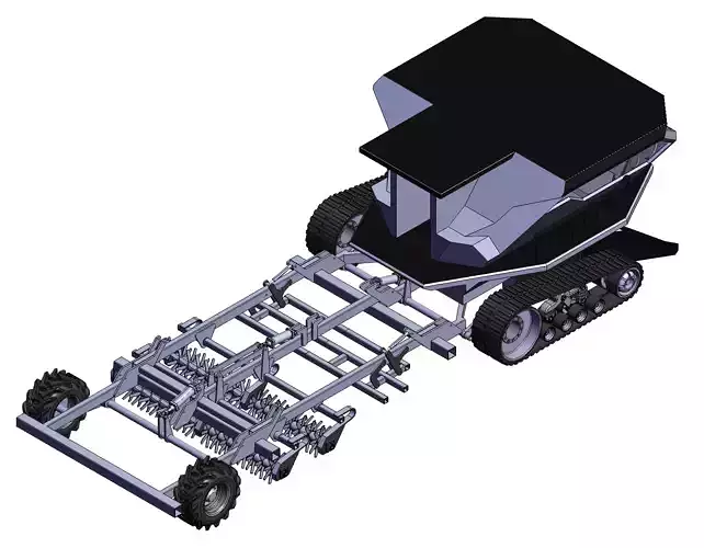 Large agricultural plow