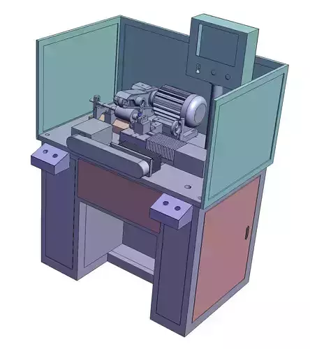 Single-pole dual-servo precision turning machine