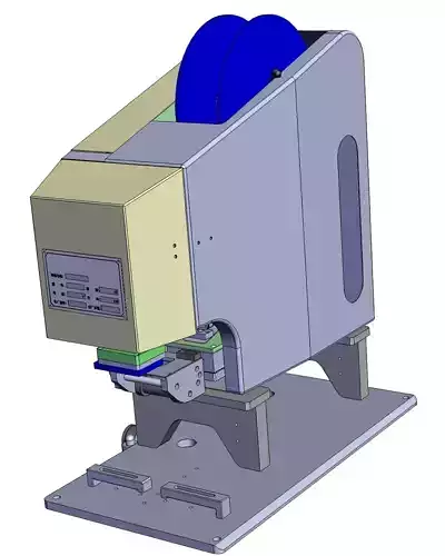 Semi-automatic high-precision flat labeling machine