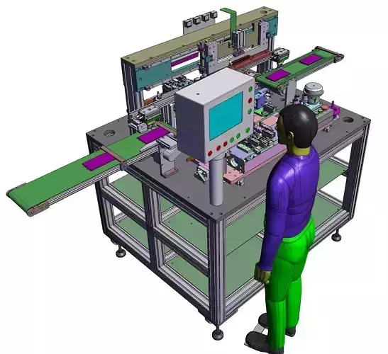 Side labeling machine