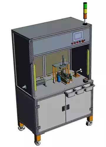 Inward handle assembly equipment 3D model Inward handle assembly equipment 3D model