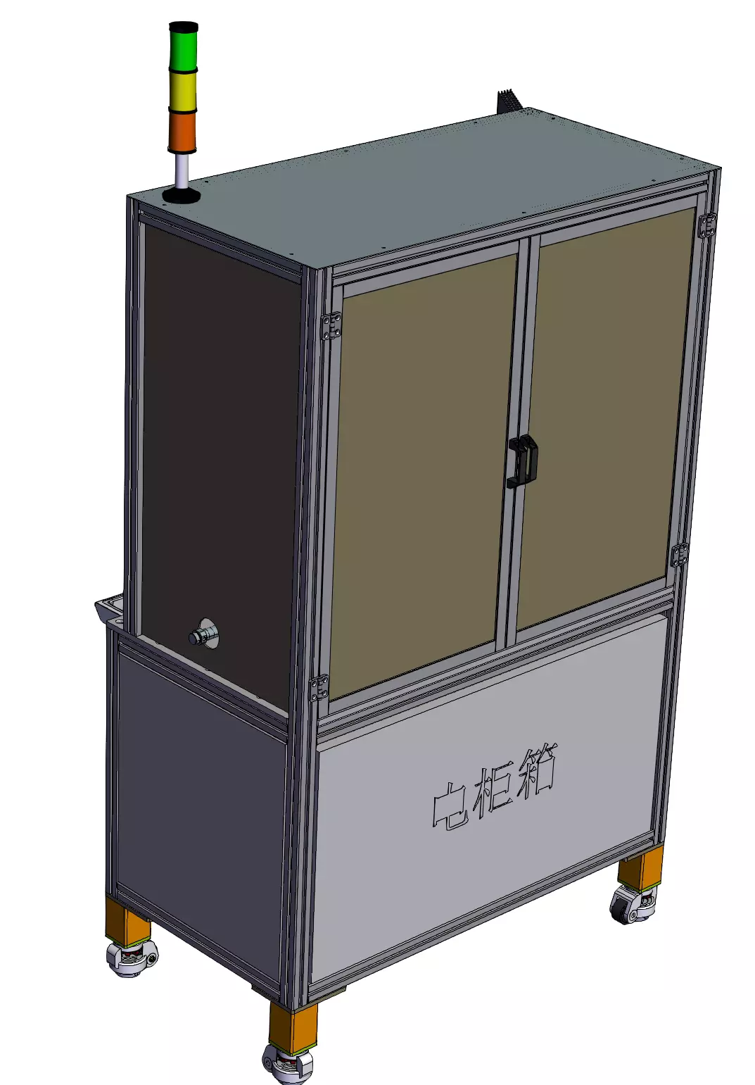 Inward handle assembly equipment 3D model_2