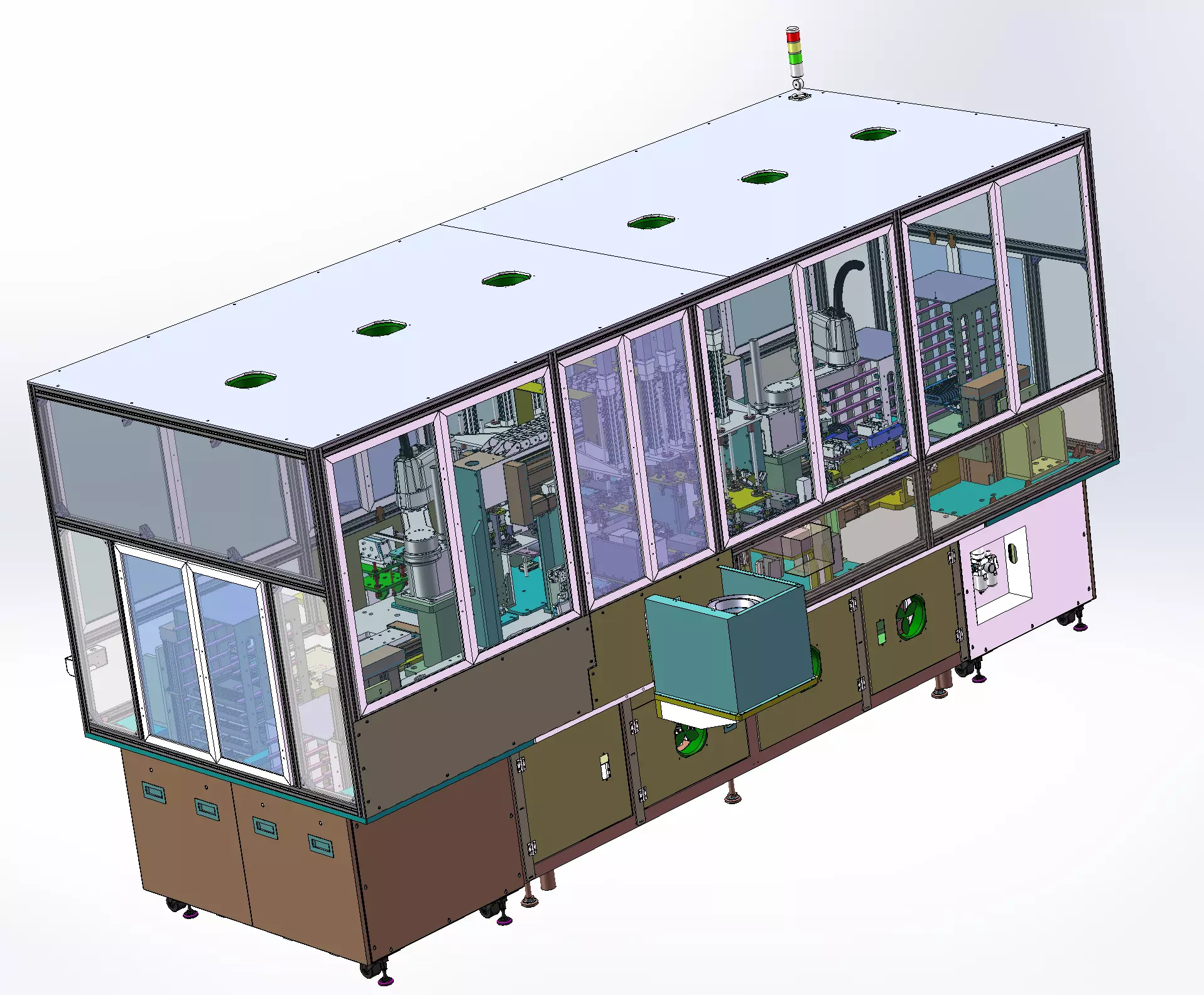 SC fiber optic connector six-in-one tester 3D model_2