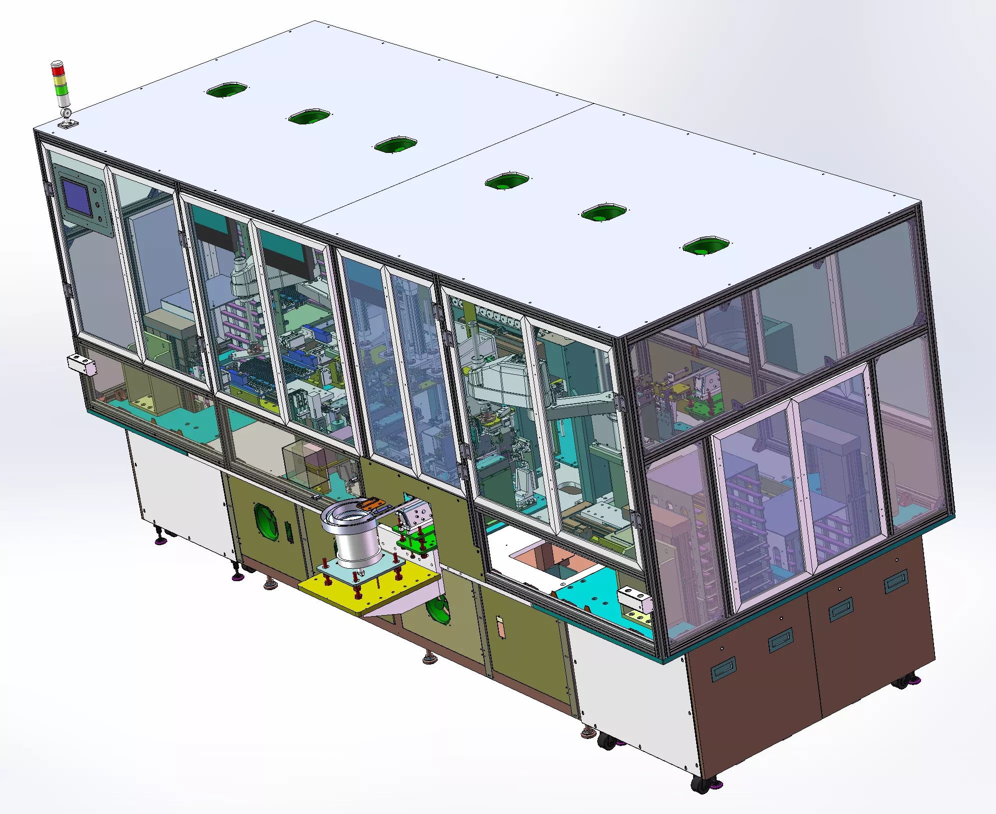 SC fiber optic connector six-in-one tester 3D model_1