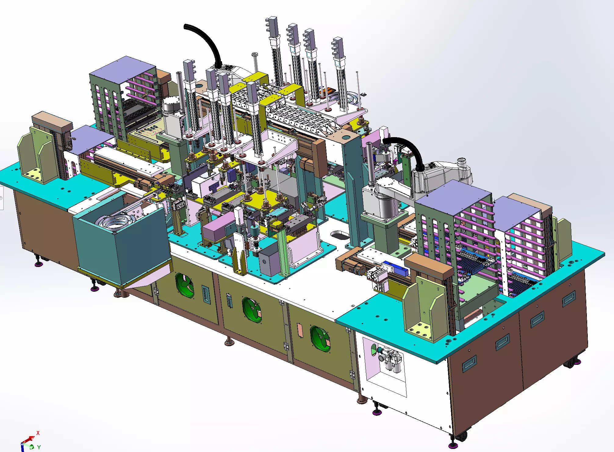 SC fiber optic connector six-in-one tester 3D model_4