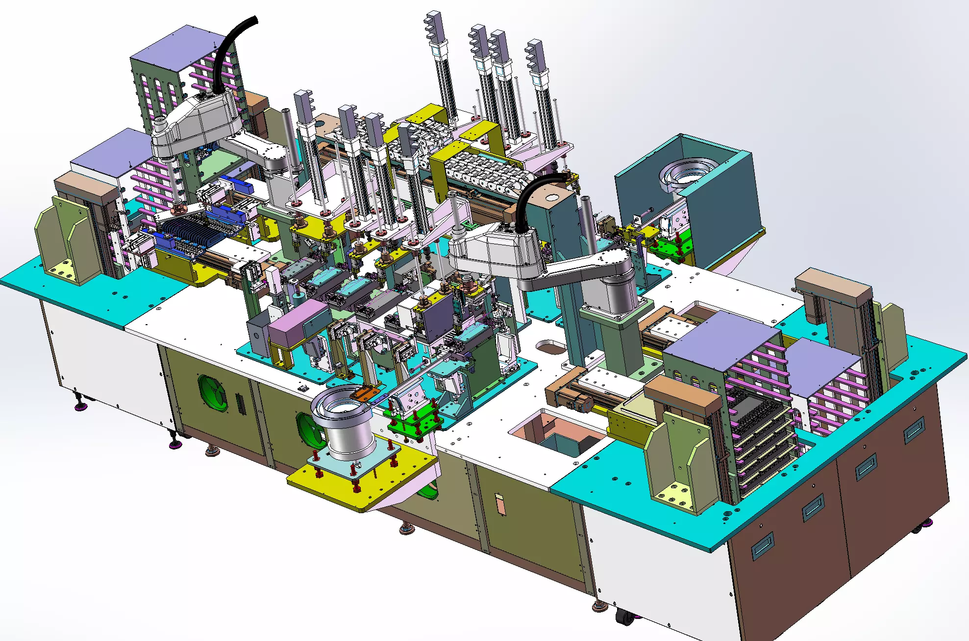 SC fiber optic connector six-in-one tester 3D model_5