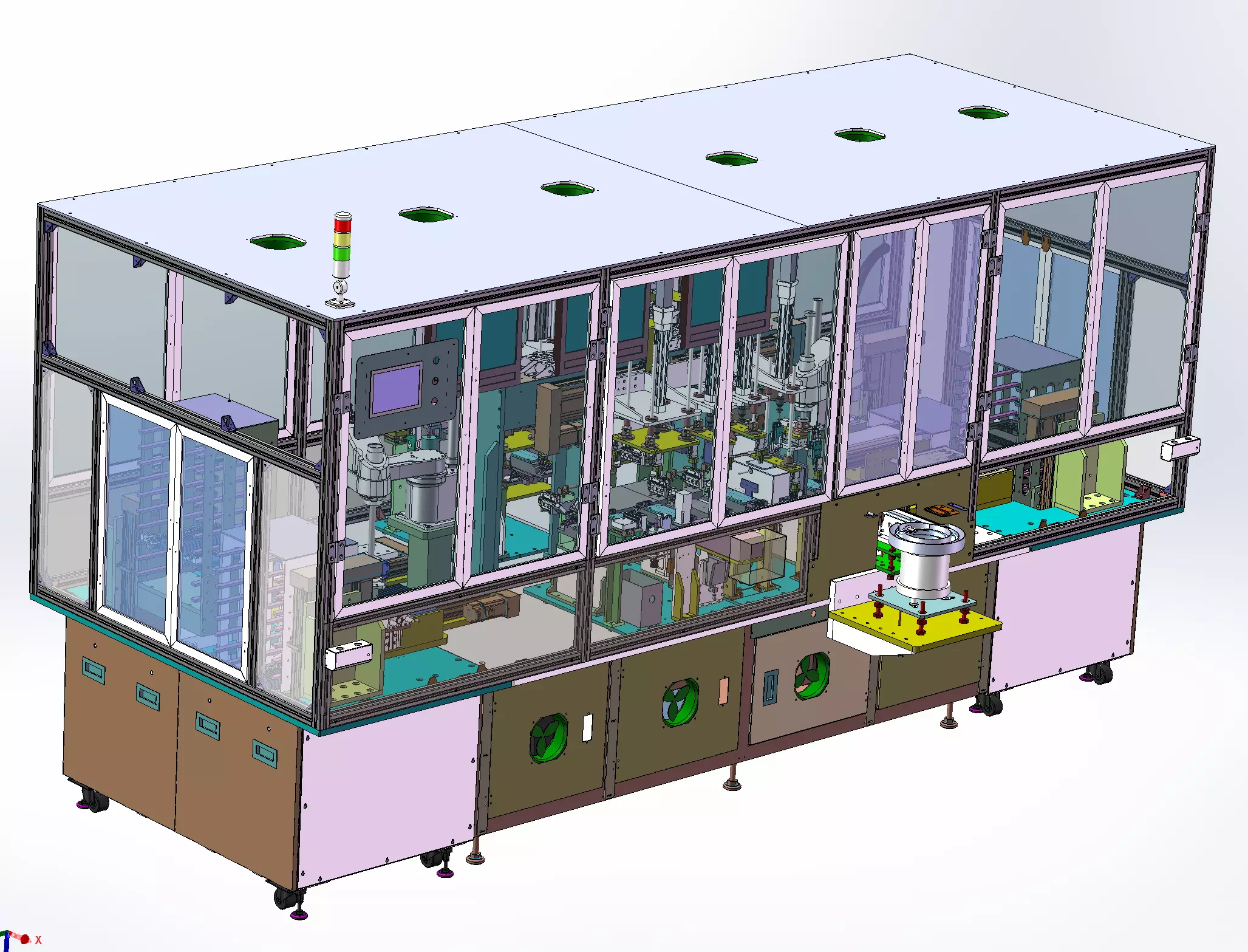 SC fiber optic connector six-in-one tester 3D model_0