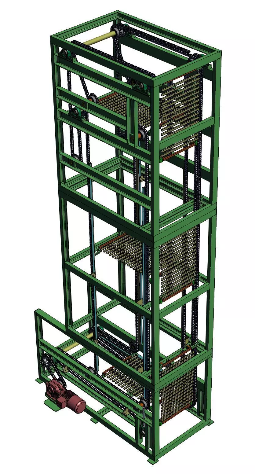 Continuous hoist 3D model_0