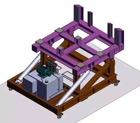 90 degree large turning table 3D model