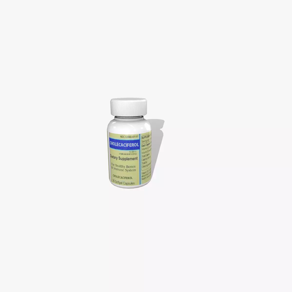 Medicine Bottle 03 Low-poly 3D model