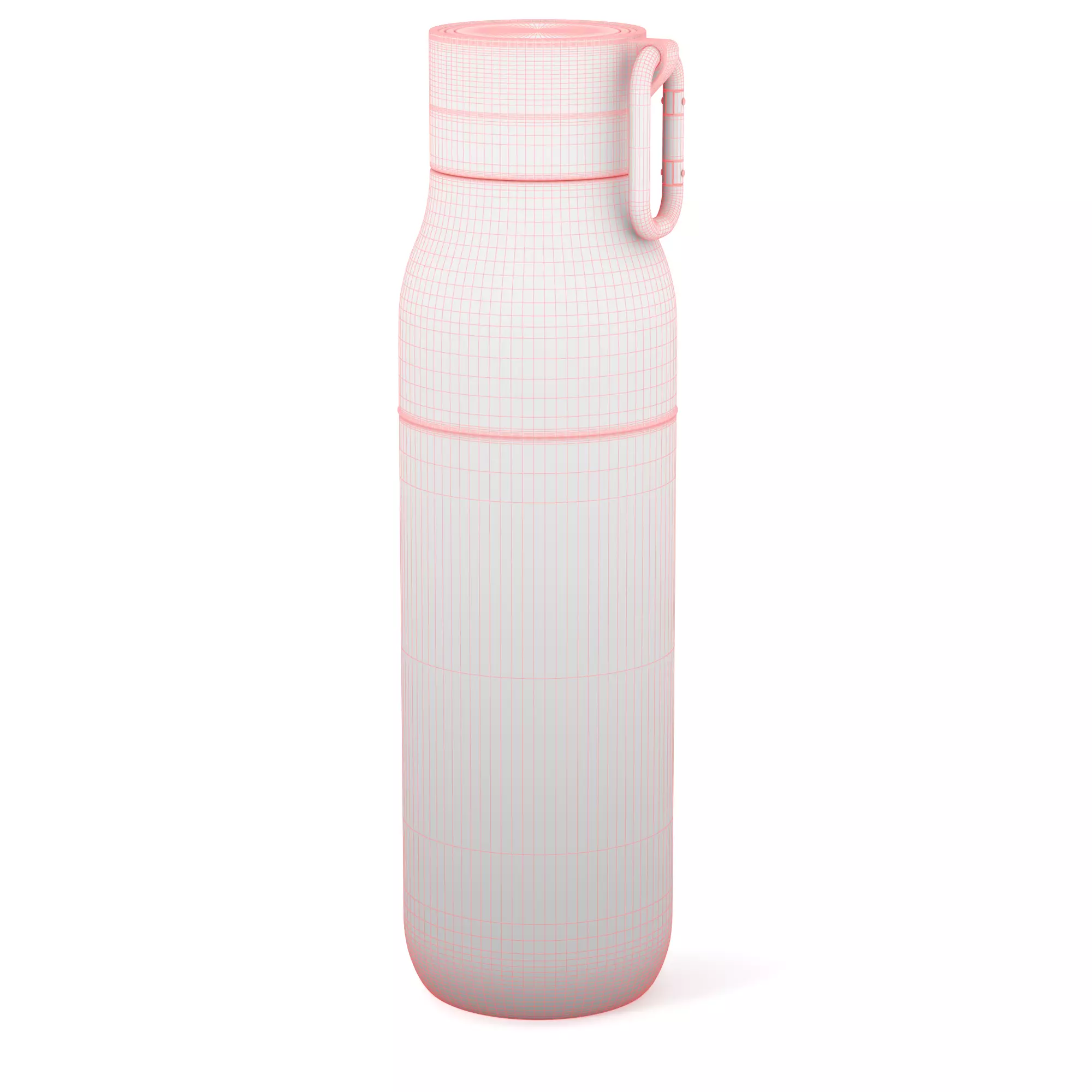 Water Bottle Low-poly 3D model_10