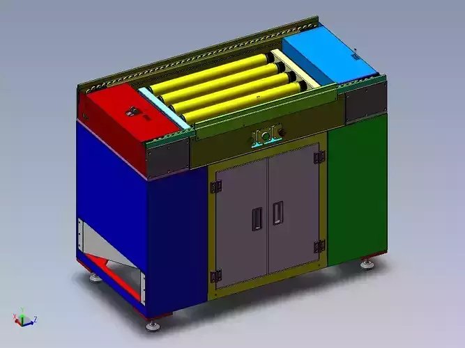 times speed chain roller cross conveyor 3D model