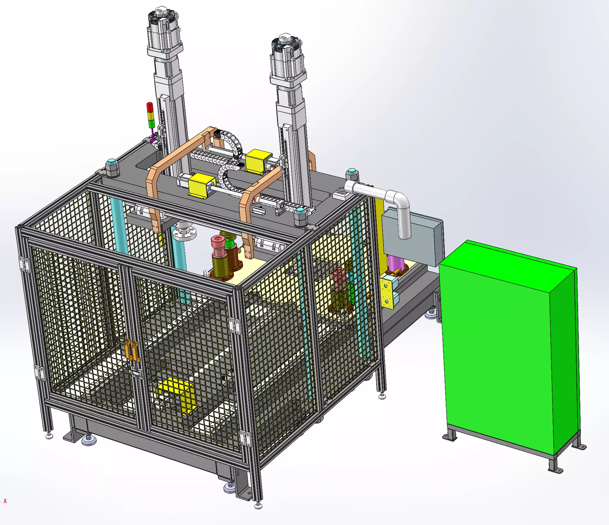 10T servo cylinder press machine 3D model_2