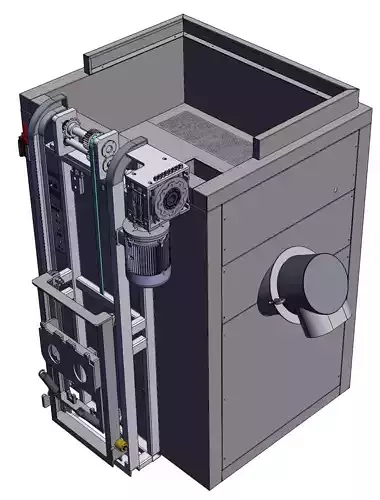 1000KG kitchen waste treatment and reduction machine 3D model