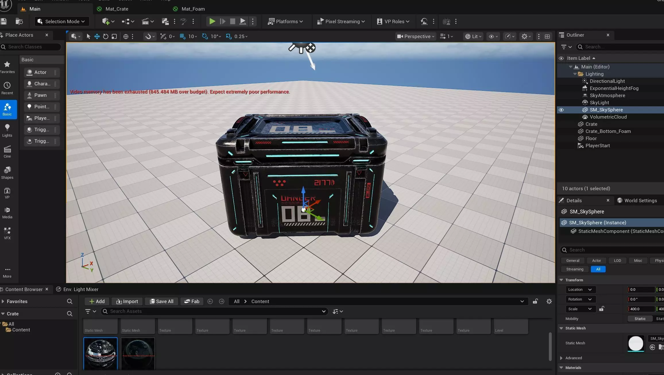 Game ready Crate prop Low-poly 3D model Low-poly 3D model_5