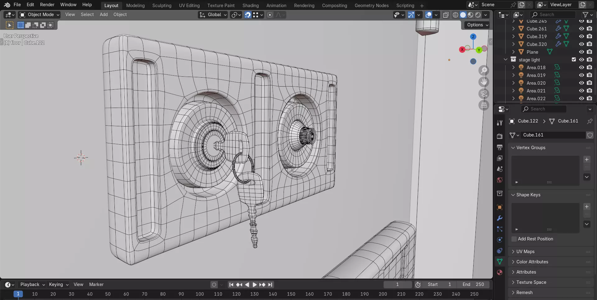 Safe Vault Door and Metal Security Door with Interior Scene 3D model_15