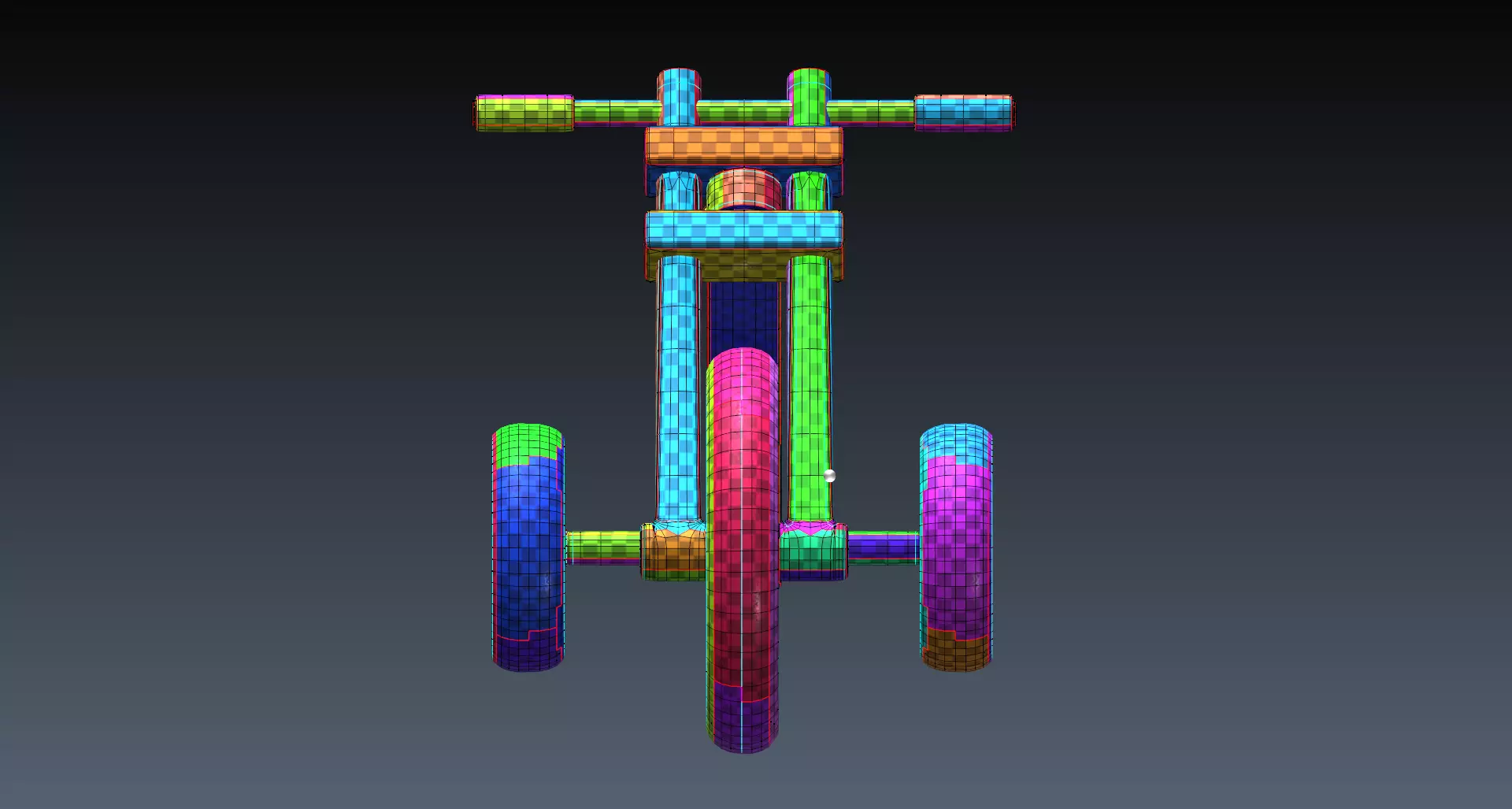 BALLANCE BIKE RIKE KIDS Low-poly 3D model_8