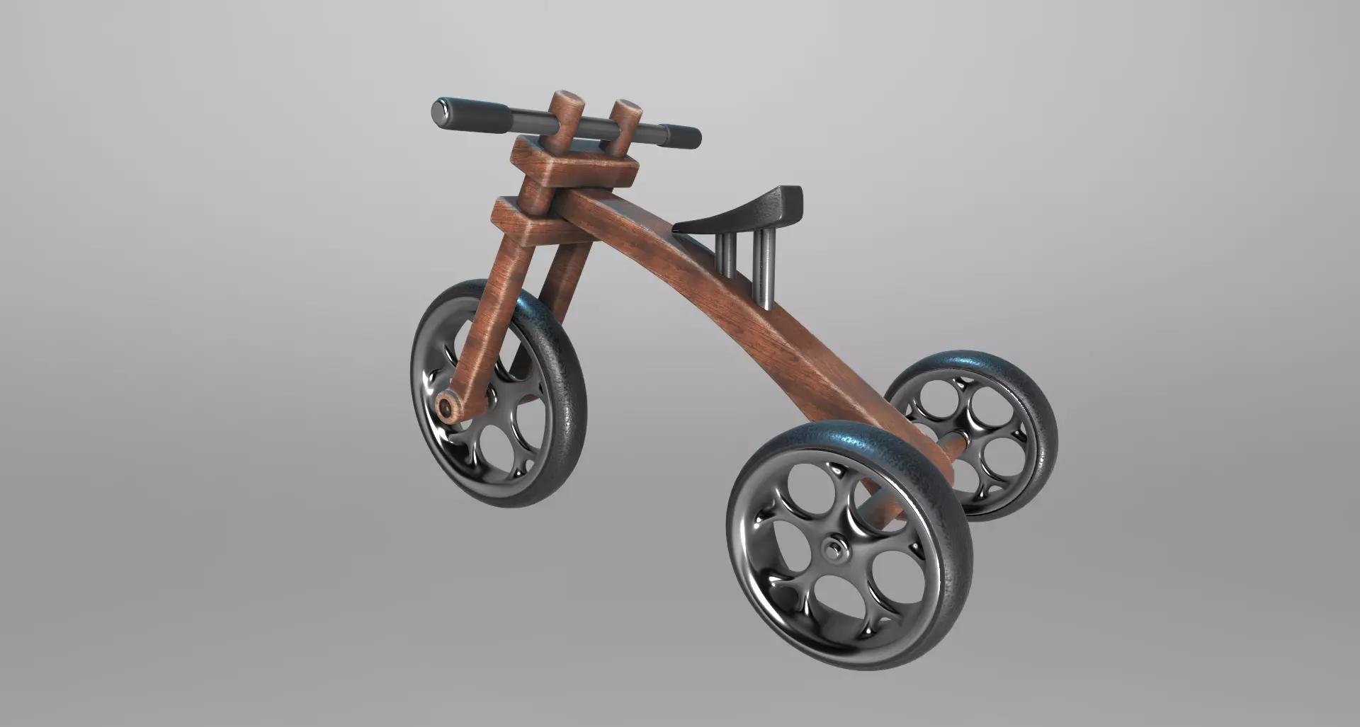 BALLANCE BIKE RIKE KIDS Low-poly 3D model_4