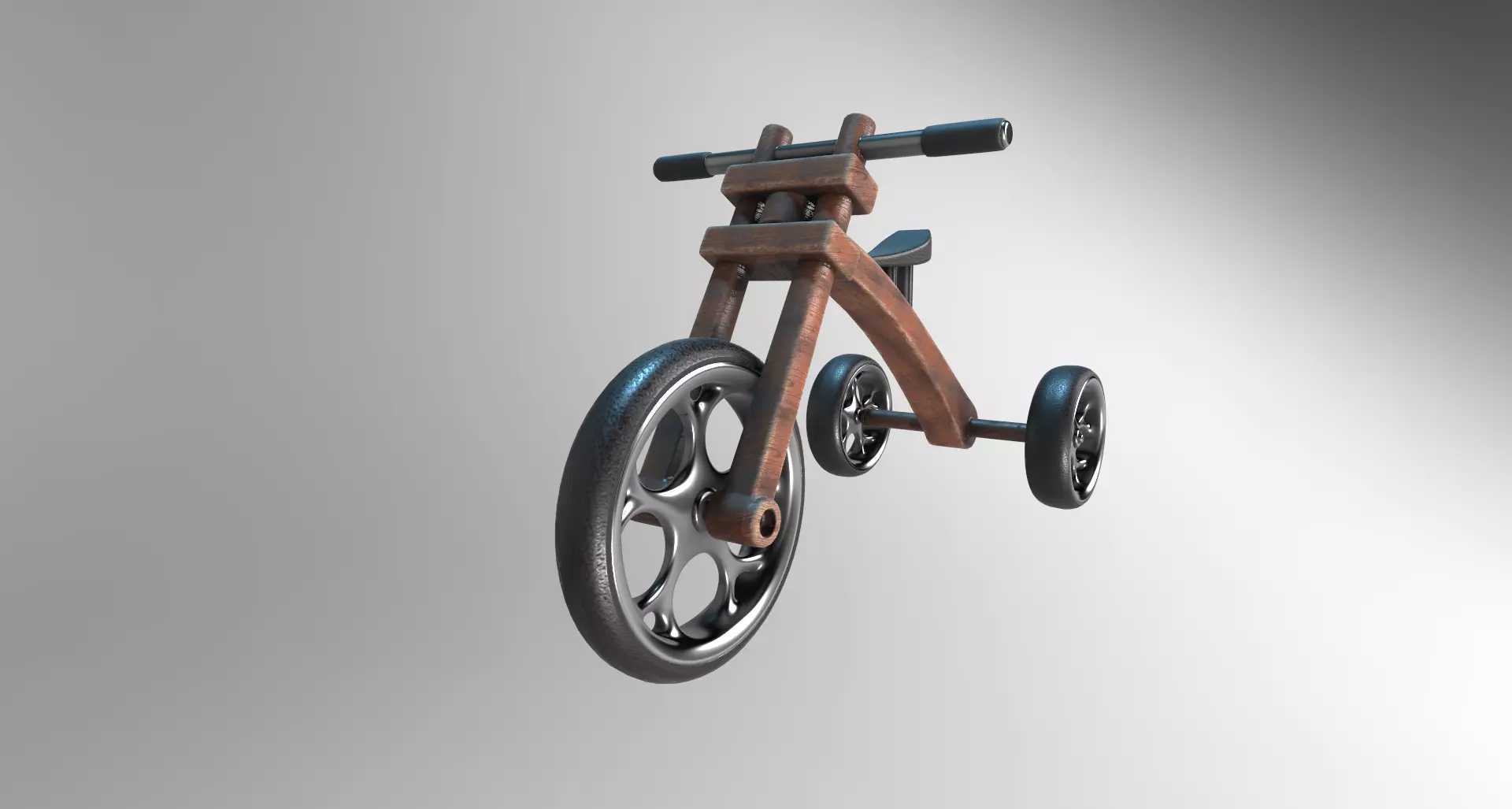 BALLANCE BIKE RIKE KIDS Low-poly 3D model_2