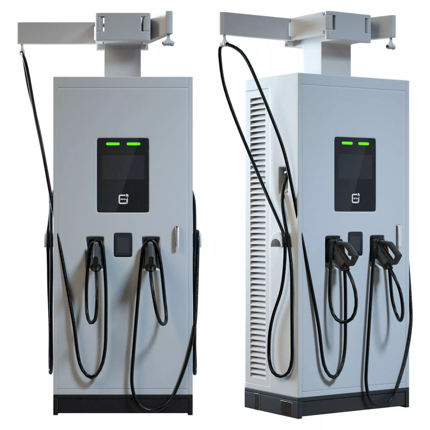 Turbo Series DC Charger Low-poly 3D model_0