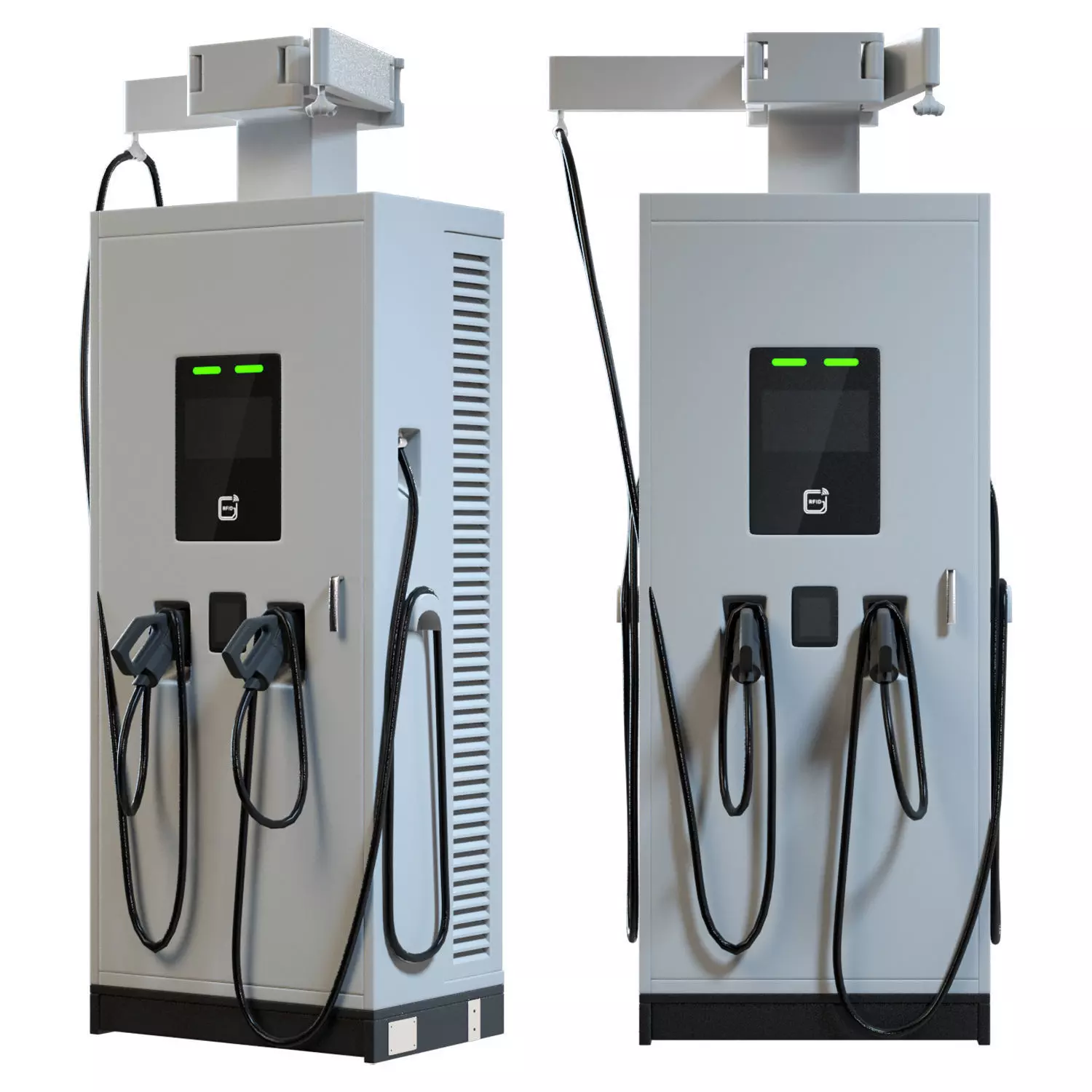 Turbo Series DC Charger Low-poly 3D model_2