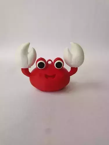 Chibi Cute Crab KEYCHAIN 3D print model
