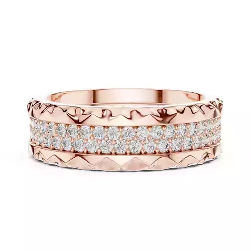 Round Cut Diamond Full Eternity Wedding Band 3DM STL Video